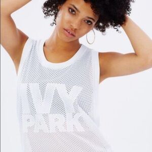 IVY PARK Logo Mesh Longline Tank brand discontinued
